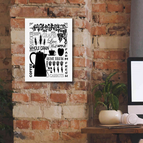 Image of 'Culinary Love 2 in B&W' by Leslie Fuqua, Giclee Canvas Wall Art,12x16