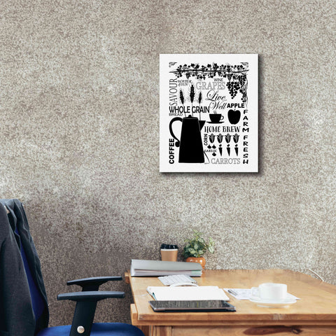 Image of 'Culinary Love 2 in B&W' by Leslie Fuqua, Giclee Canvas Wall Art,20x24