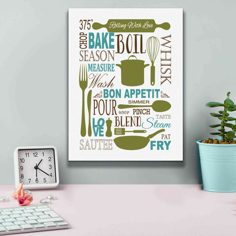 Image of 'Culinary Love 1 in Color' by Leslie Fuqua, Giclee Canvas Wall Art,12x16