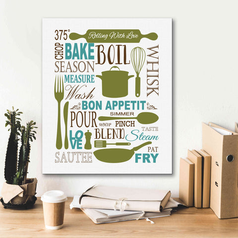 Image of 'Culinary Love 1 in Color' by Leslie Fuqua, Giclee Canvas Wall Art,20x24