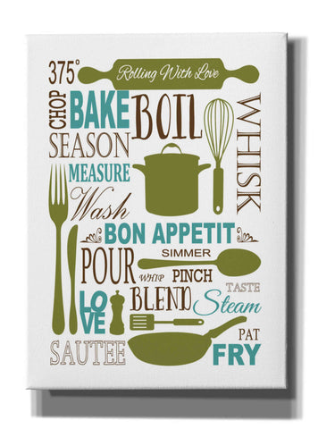 Image of 'Culinary Love 1 in Color' by Leslie Fuqua, Giclee Canvas Wall Art