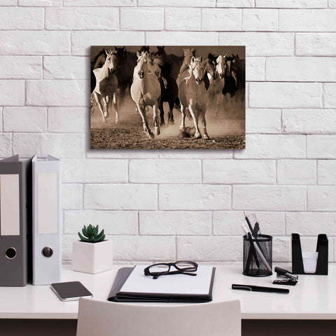 Image of 'About Face' by Lisa Dearing, Giclee Canvas Wall Art,18x12