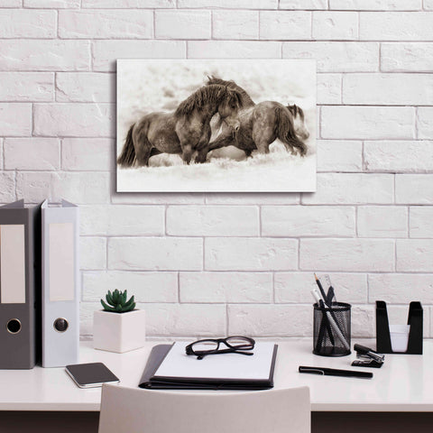 Image of 'Brothers' by Lisa Dearing, Giclee Canvas Wall Art,18x12