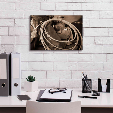 Image of 'Cowgirls Lasso' by Lisa Dearing, Giclee Canvas Wall Art,18x12