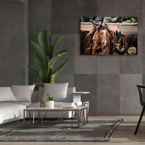 Image of 'Cutting Horse' by Lisa Dearing, Giclee Canvas Wall Art,60x40