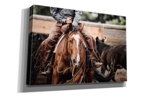 Image of 'Cutting Horse' by Lisa Dearing, Giclee Canvas Wall Art