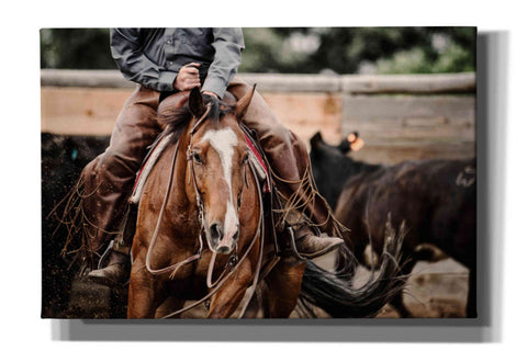 Image of 'Cutting Horse' by Lisa Dearing, Giclee Canvas Wall Art