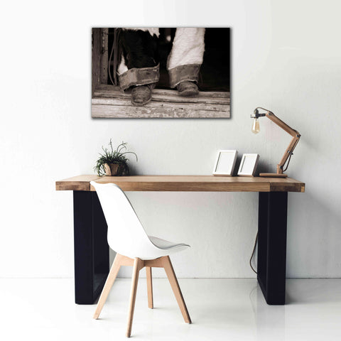 Image of 'Furry Chaps' by Lisa Dearing, Giclee Canvas Wall Art,40x26