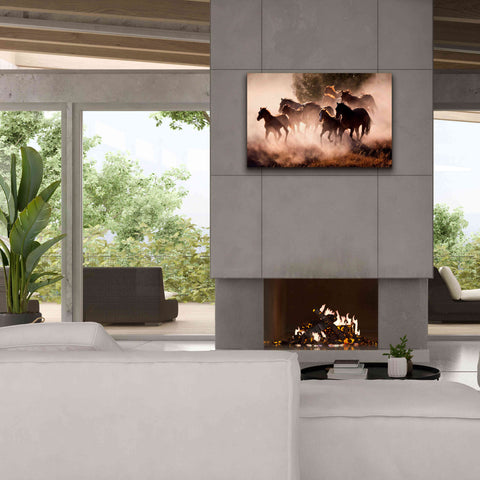 Image of 'Horses' by Lisa Dearing, Giclee Canvas Wall Art,40x26