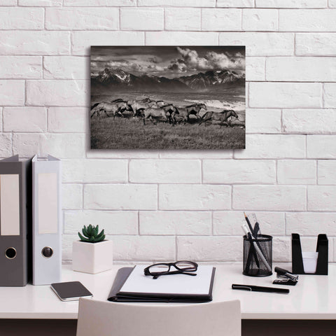 Image of 'Mountain Range Mavericks' by Lisa Dearing, Giclee Canvas Wall Art,18x12