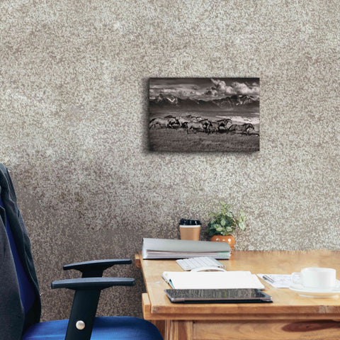 Image of 'Mountain Range Mavericks' by Lisa Dearing, Giclee Canvas Wall Art,18x12