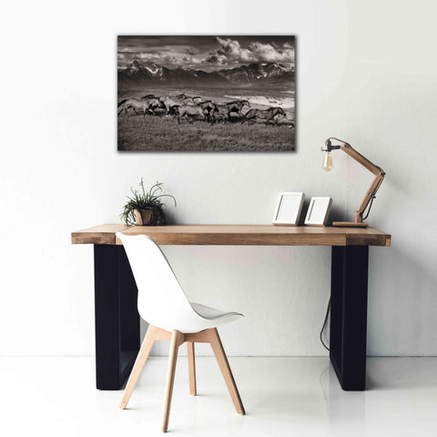 Image of 'Mountain Range Mavericks' by Lisa Dearing, Giclee Canvas Wall Art,40x26