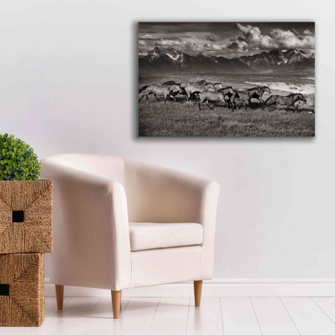 Image of 'Mountain Range Mavericks' by Lisa Dearing, Giclee Canvas Wall Art,40x26