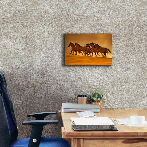 Image of 'Night Runners' by Lisa Dearing, Giclee Canvas Wall Art,18x12