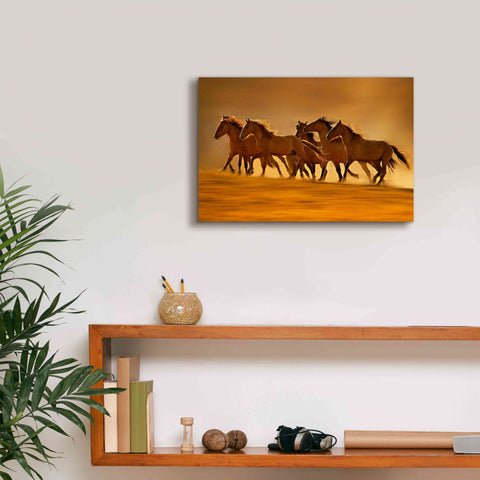 Image of 'Night Runners' by Lisa Dearing, Giclee Canvas Wall Art,18x12