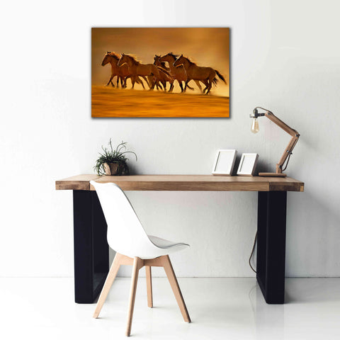 Image of 'Night Runners' by Lisa Dearing, Giclee Canvas Wall Art,40x26
