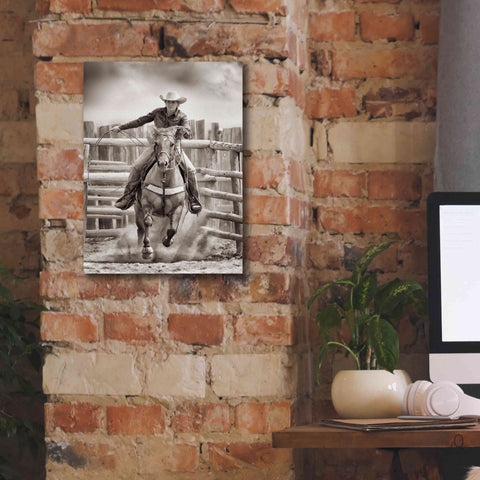 Image of 'Ride ‘Em Cowgirl' by Lisa Dearing, Giclee Canvas Wall Art,12x16