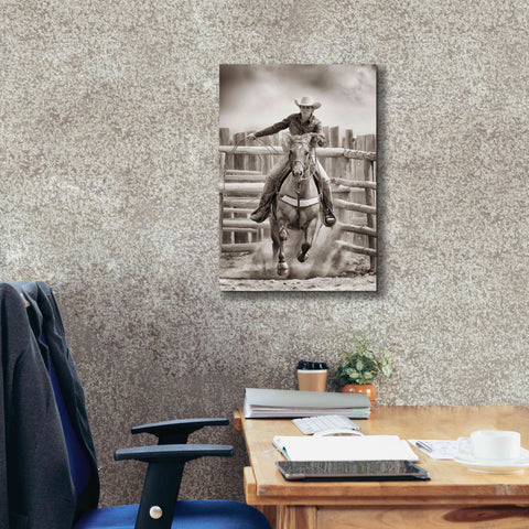 Image of 'Ride ‘Em Cowgirl' by Lisa Dearing, Giclee Canvas Wall Art,18x26