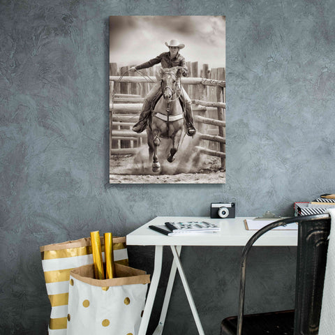 Image of 'Ride ‘Em Cowgirl' by Lisa Dearing, Giclee Canvas Wall Art,18x26