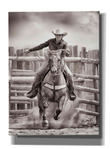 Image of 'Ride ‘Em Cowgirl' by Lisa Dearing, Giclee Canvas Wall Art