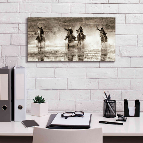 Image of 'Splash Dance II' by Lisa Dearing, Giclee Canvas Wall Art,24x12