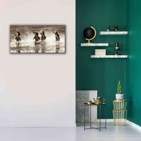 Image of 'Splash Dance II' by Lisa Dearing, Giclee Canvas Wall Art,40x20