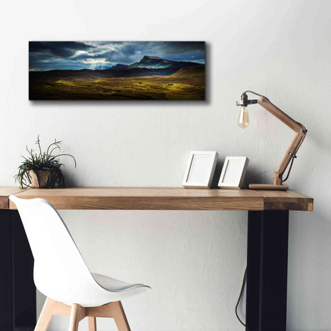 Image of 'Quiraing Lightpools' by Lynne Douglas, Giclee Canvas Wall Art,36x12