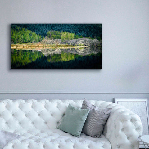 Image of 'Spring Greens' by Lynne Douglas, Giclee Canvas Wall Art,60x30