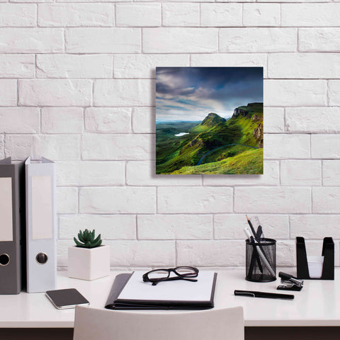 Image of 'Summer on the Quiraing' by Lynne Douglas, Giclee Canvas Wall Art,12x12
