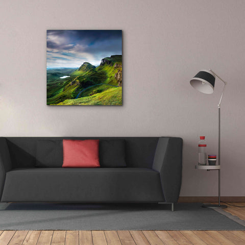 Image of 'Summer on the Quiraing' by Lynne Douglas, Giclee Canvas Wall Art,37x37