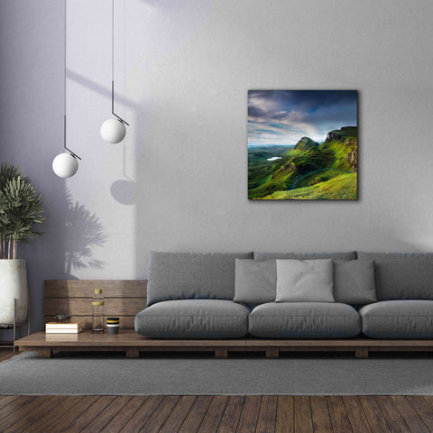 Image of 'Summer on the Quiraing' by Lynne Douglas, Giclee Canvas Wall Art,37x37
