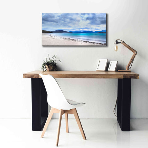 Image of 'Taransay Teal' by Lynne Douglas, Giclee Canvas Wall Art,40x20