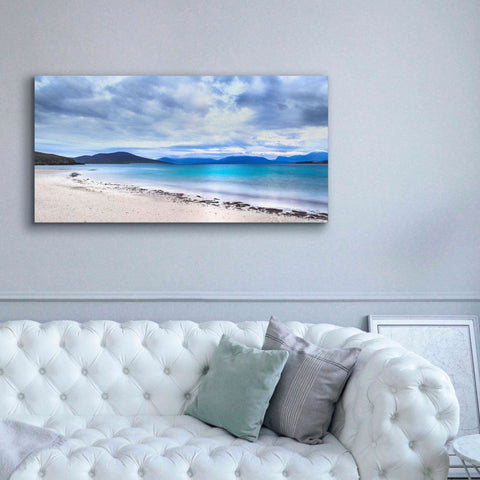 Image of 'Taransay Teal' by Lynne Douglas, Giclee Canvas Wall Art,60x30