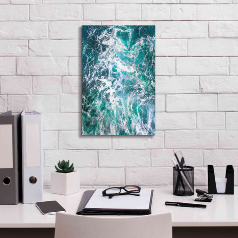 Image of 'Teal Embrace' by Lynne Douglas, Giclee Canvas Wall Art,12x18