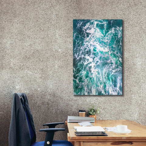 Image of 'Teal Embrace' by Lynne Douglas, Giclee Canvas Wall Art,26x40