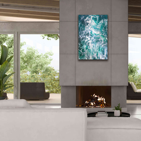 Image of 'Teal Embrace' by Lynne Douglas, Giclee Canvas Wall Art,26x40