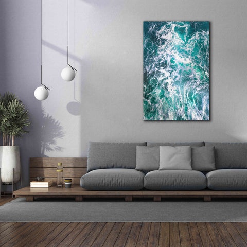 Image of 'Teal Embrace' by Lynne Douglas, Giclee Canvas Wall Art,40x60