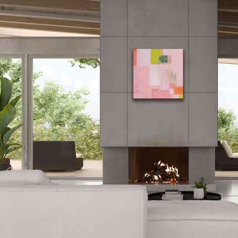 Image of 'Pink Squares' by Melissa Donoho, Giclee Canvas Wall Art,26x26