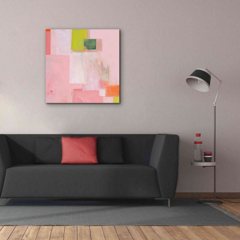 Image of 'Pink Squares' by Melissa Donoho, Giclee Canvas Wall Art,37x37