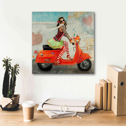 Image of 'This Is How I Roll' by Michael Fitzpatrick, Giclee Canvas Wall Art,18x18