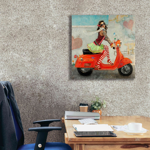 Image of 'This Is How I Roll' by Michael Fitzpatrick, Giclee Canvas Wall Art,26x26