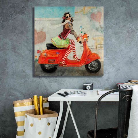 Image of 'This Is How I Roll' by Michael Fitzpatrick, Giclee Canvas Wall Art,26x26