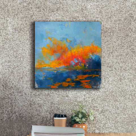 Image of 'Blue on Blue' by Patrick Dennis, Giclee Canvas Wall Art,18x18