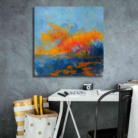 Image of 'Blue on Blue' by Patrick Dennis, Giclee Canvas Wall Art,26x26