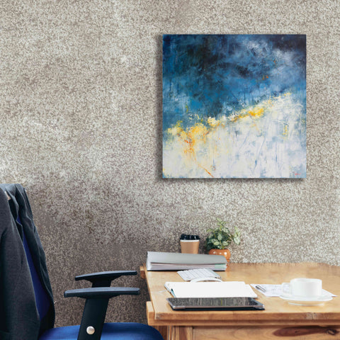 Image of 'Yellow Bloom' by Patrick Dennis, Giclee Canvas Wall Art,26 x 26