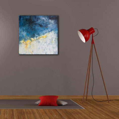 Image of 'Yellow Bloom' by Patrick Dennis, Giclee Canvas Wall Art,26 x 26