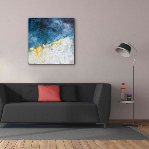 Image of 'Yellow Bloom' by Patrick Dennis, Giclee Canvas Wall Art,37 x 37