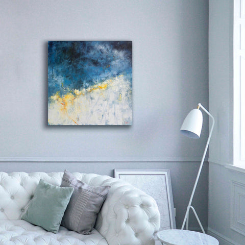 Image of 'Yellow Bloom' by Patrick Dennis, Giclee Canvas Wall Art,37 x 37