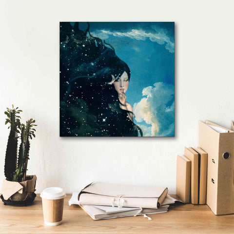 Image of 'Lady Night' by Paula Belle Flores, Giclee Canvas Wall Art,18 x 18