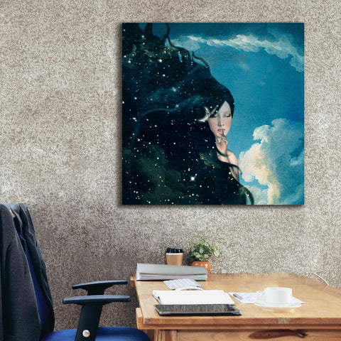 Image of 'Lady Night' by Paula Belle Flores, Giclee Canvas Wall Art,37 x 37